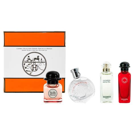 hermes mini fragrance set|hermes perfume women gift set.